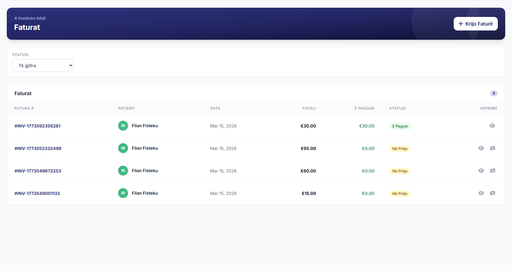 Invoices & Billing